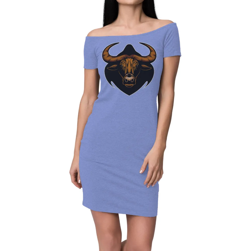 Shirts Graphic Tees: Bull Power - Strength and Resilience|royal shirt animal crossing