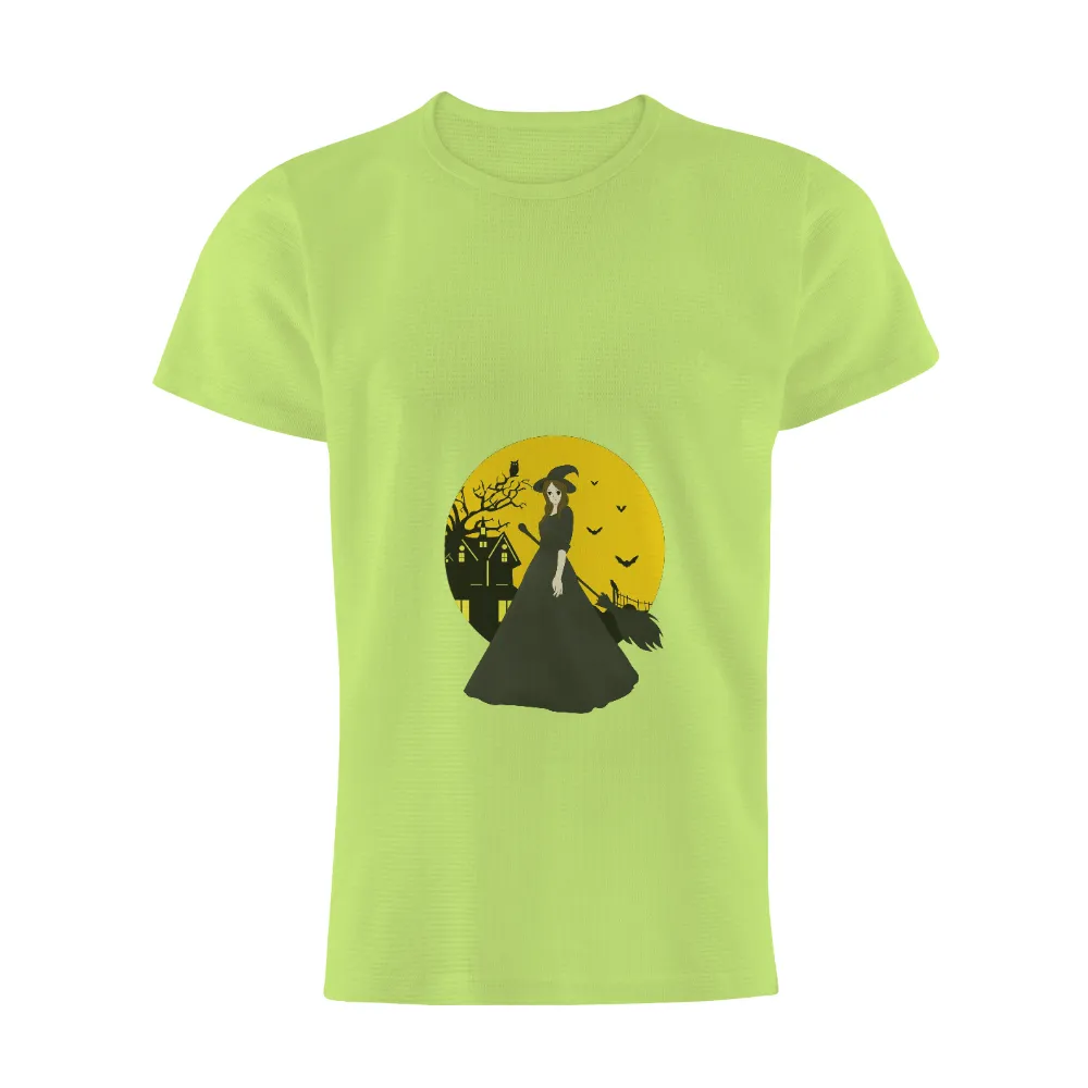 Tee Shirt Printing: Enchanting Witch in the Moonlight|halloween shirts 2022