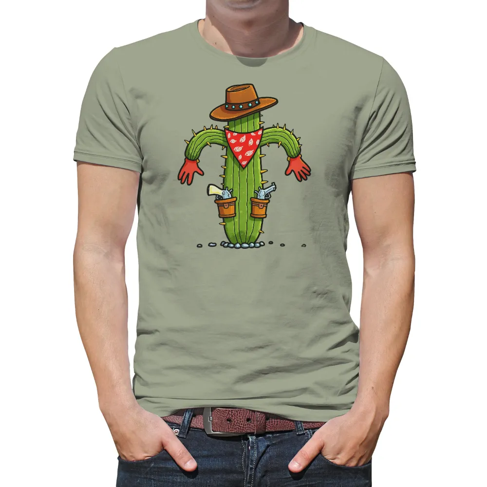 T-Shirt Printing: Cowboy Cactus - Funny & Quirky Design|maid of honor t shirts funny