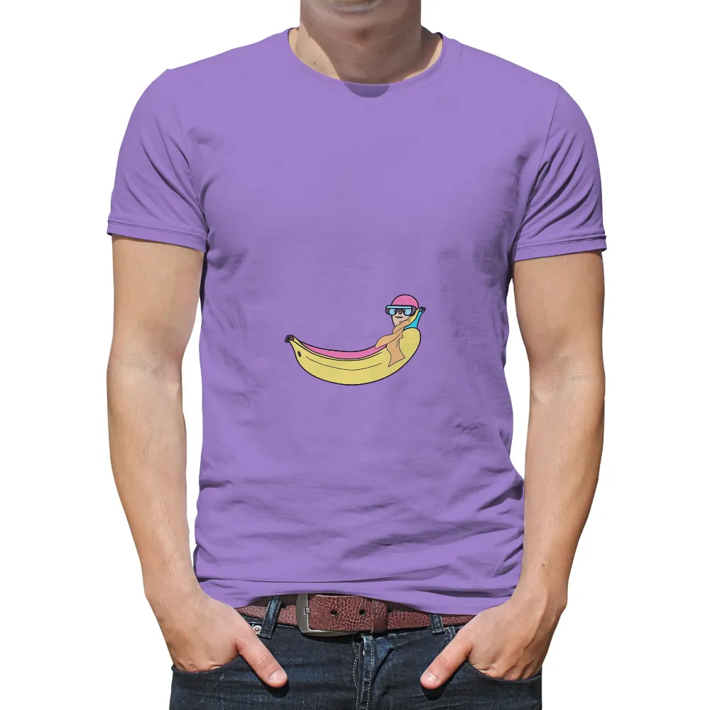 TShirt Printing: Retro-Futuristic Banana Character - Pop Culture Humor|90s retro tshirts