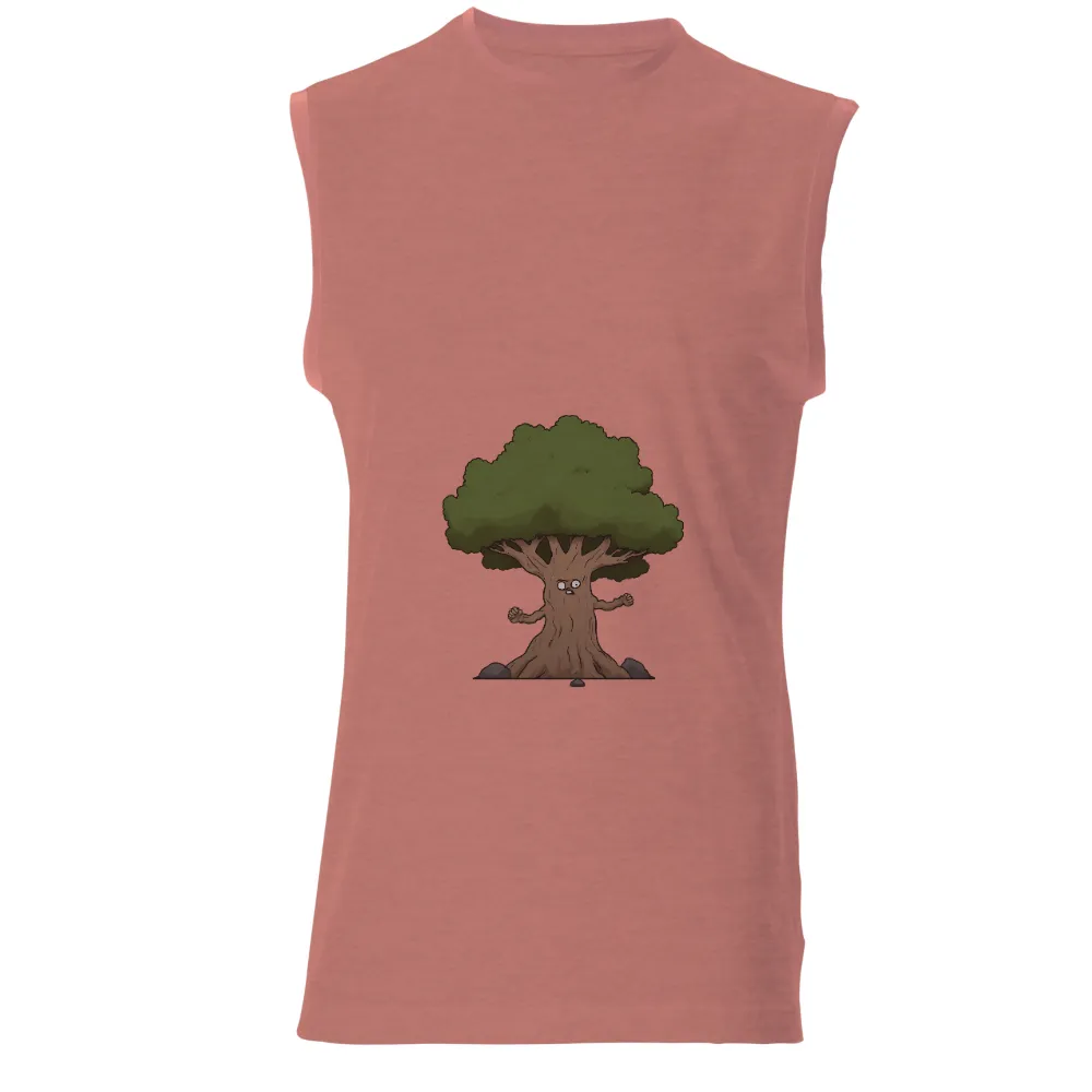 T-Shirts Custom: Eldric the Wise Tree - Life Theme|cartoon character with blue shirt