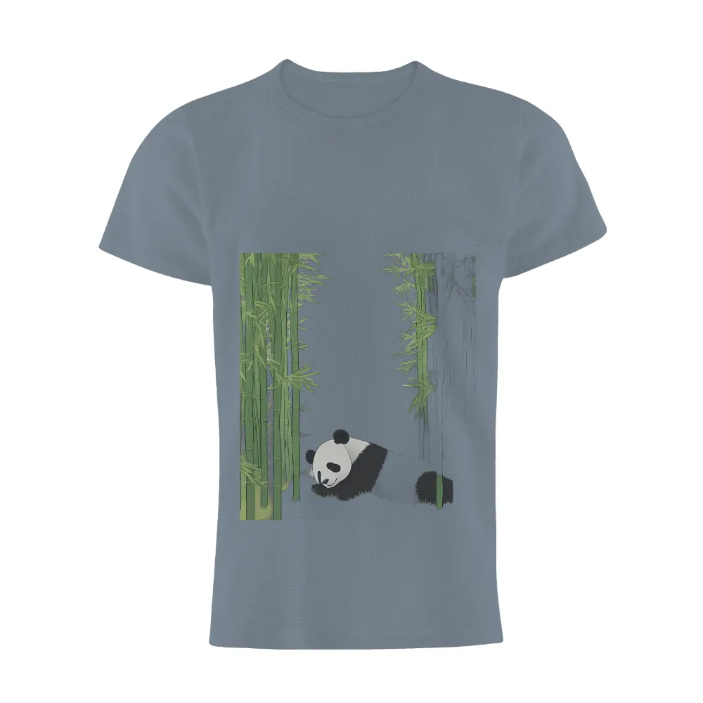 Graphic Tees: Panda Tranquility in Bamboo Forest|ganpati t shirt pattern design