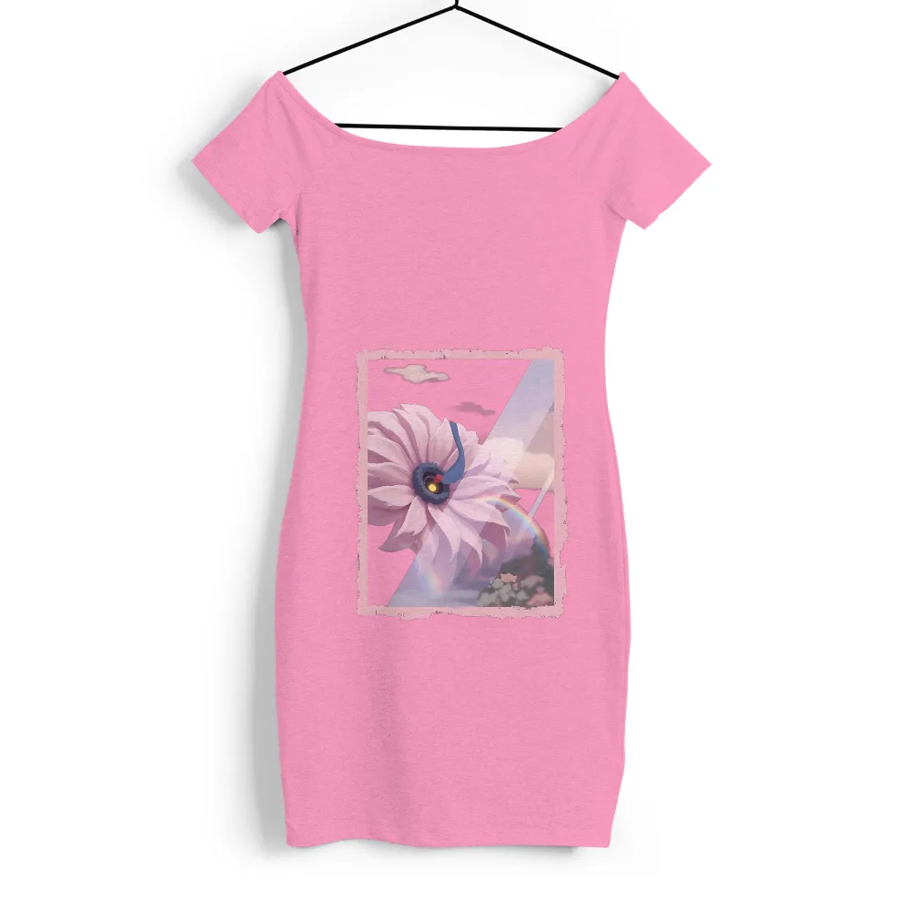 TShirt Design: Lumina Bloom - Magical Flower of Hope|target rainbow ice cream shirt