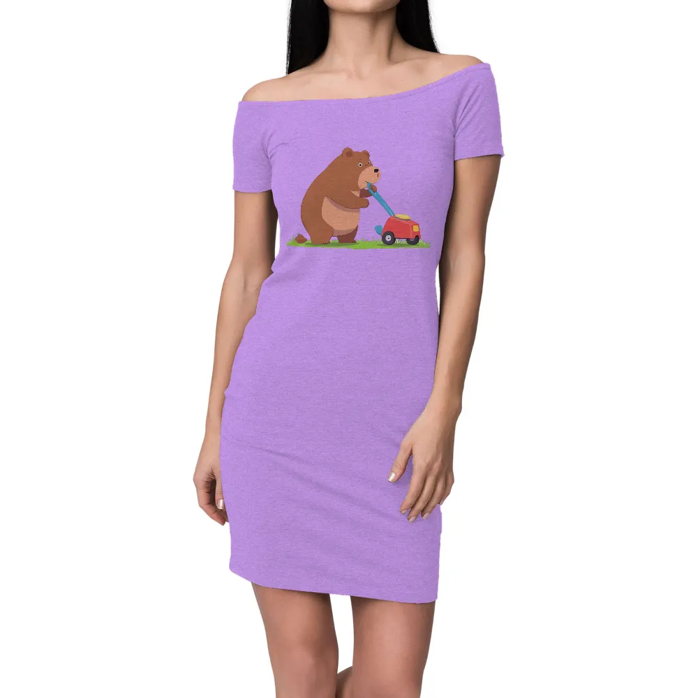 Bruno the Bear: Whimsical Gardening T-Shirts Pattern|bear with beer pocket shirt