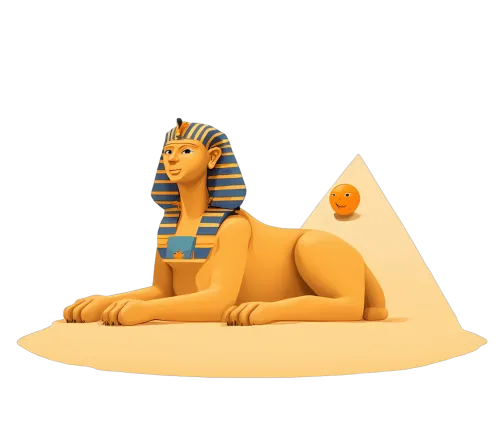 Custom Tee Shirts: Sphinx and Pyramid - Ancient Egyptian Mysticism