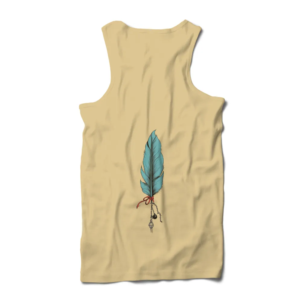 T-Shirts Custom: Azure Feather - Writing Magic|nostalgia t shirts online