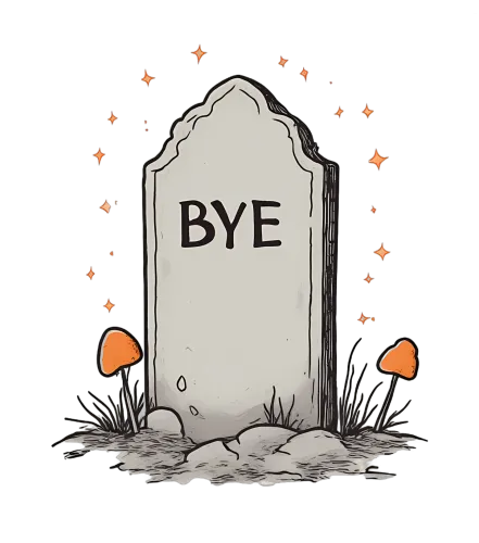 T-Shirts Custom: Bye - A Whimsical Reminder of Impermanence