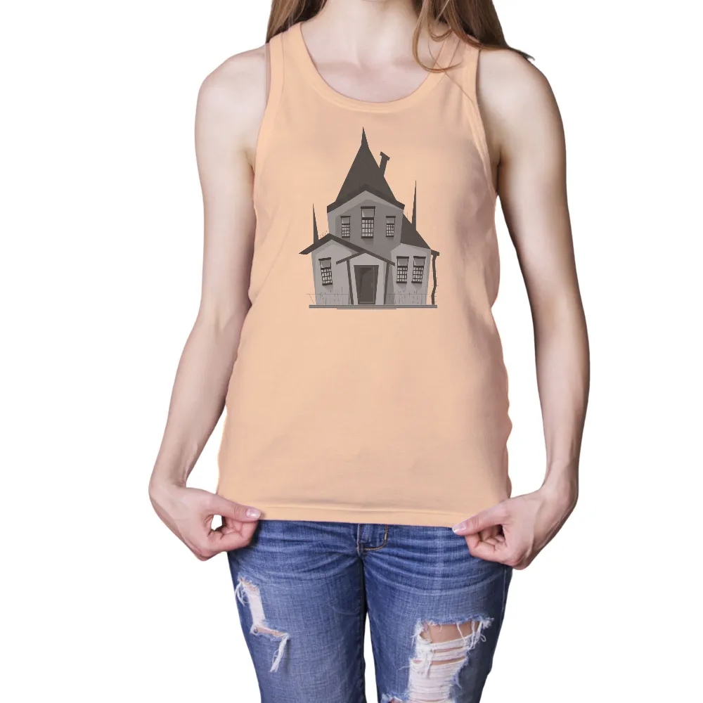 Customized Tee Shirts: Whimsical House - A Fairy Tale Come to Life|unique mothers day shirt ideas