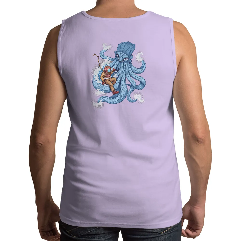 T-Shirts Pattern: Deep-Sea Diver vs Colossal Blue Octopus| harpoon