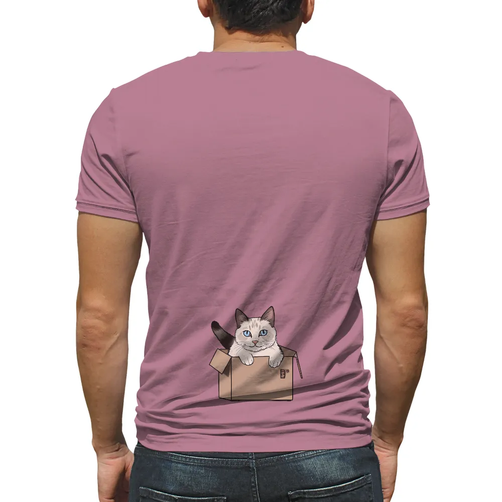 TShirt Design: Luna's Playful Hideout|t shirt simple print design