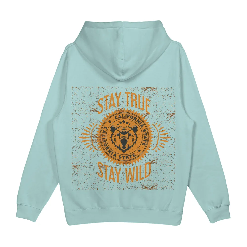 Stay True, Stay Wild: California State Bear TShirt Printing|sonic state merch