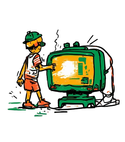 TShirt Printing: Nostalgic Childhood with Vintage TV