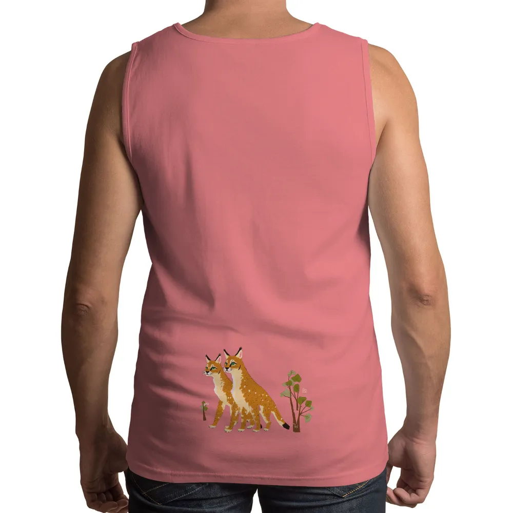 Lynxes in Harmony: TShirt Printing Artistic Design|rynoskin total insect protection shirt