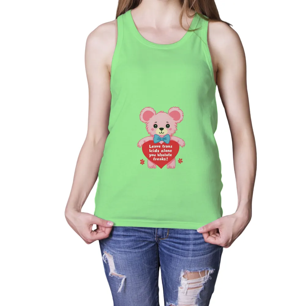 T-Shirts Custom: Teddy Bear Heart - Leave Trans Kids Alone|billabong summer of love t shirt