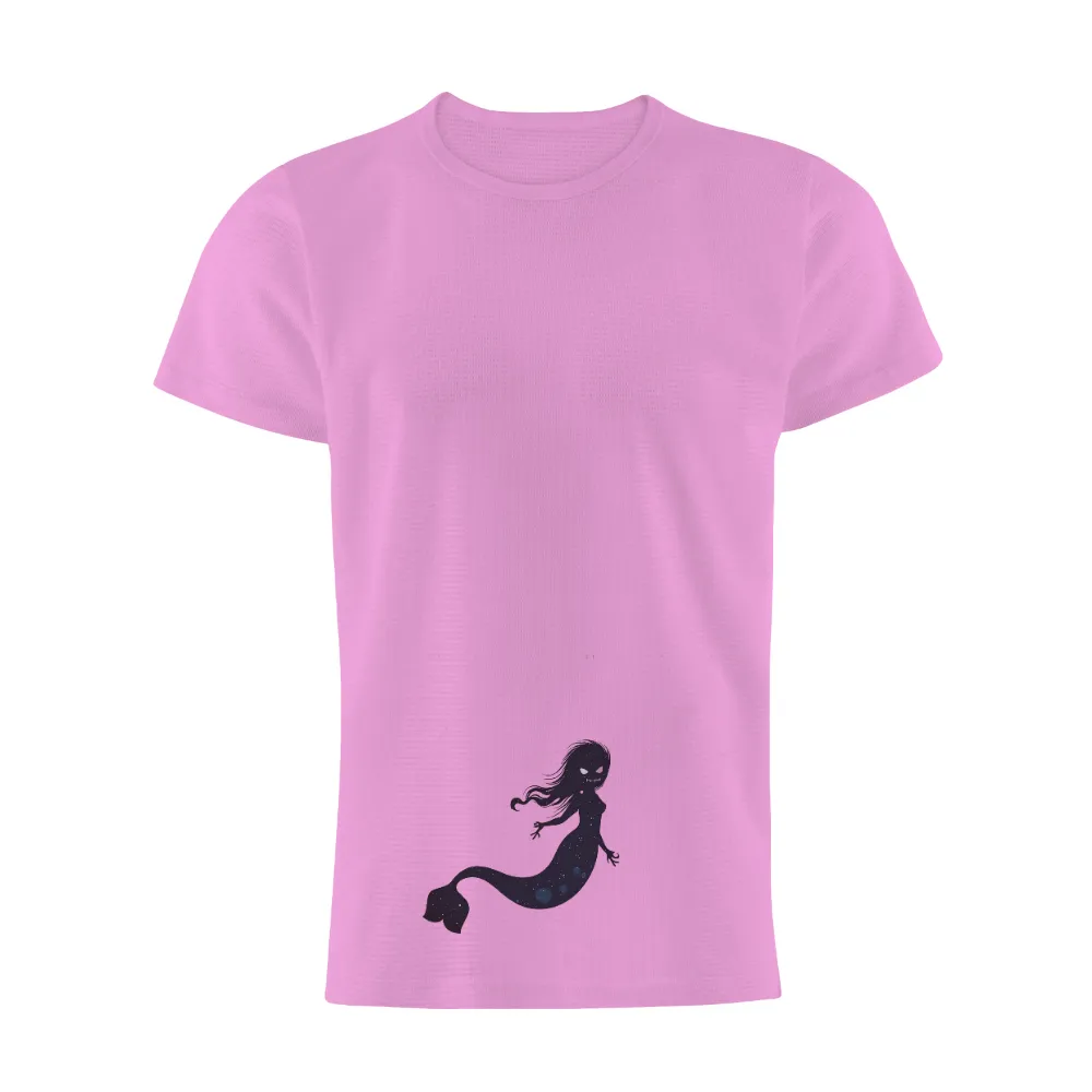 Custom Tee Shirts: Cosmic Mermaid - Protector of the Unknown|mermaid valentine shirt