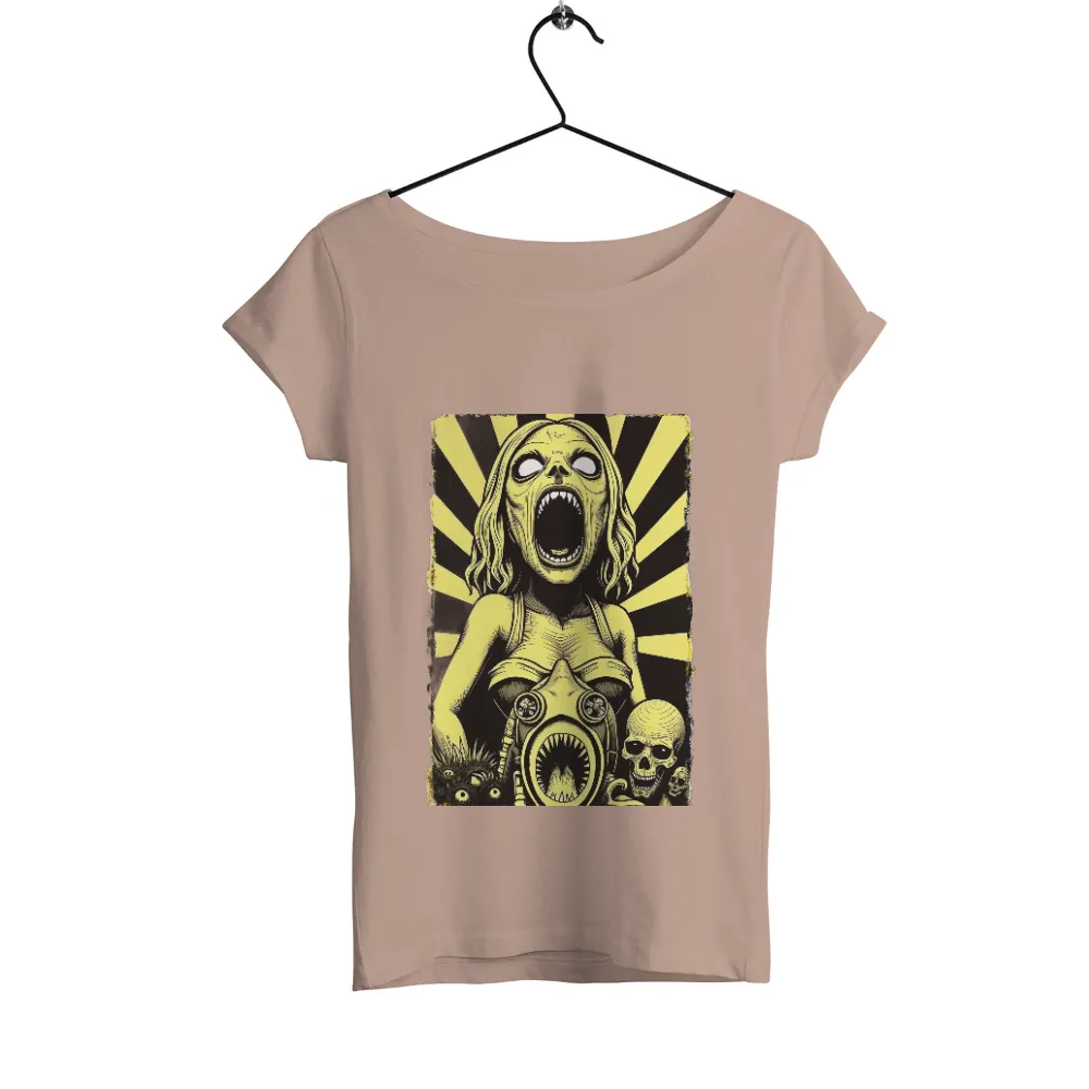 Tee Shirt Printing: Horror Nightmares & Macabre Art|terrifying creature with sharp teeth