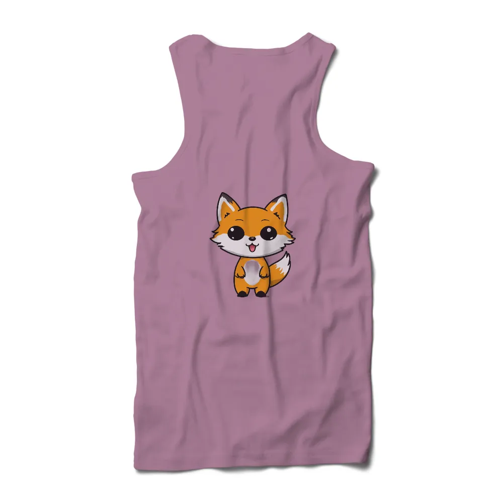 T-Shirts Design: Embrace Joy with Fuzzy the Fox|white cute t shirt roblox