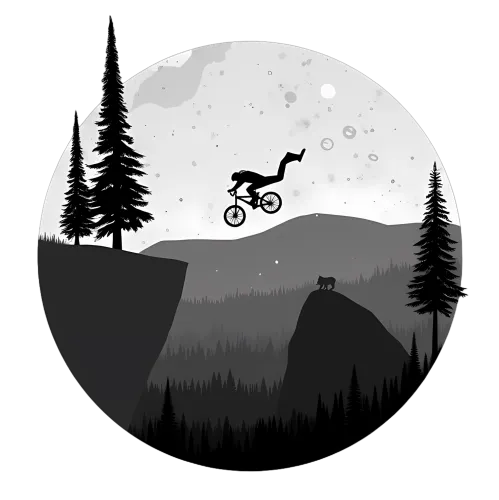 T-Shirt Printing: Adventure Cycling Under the Moon