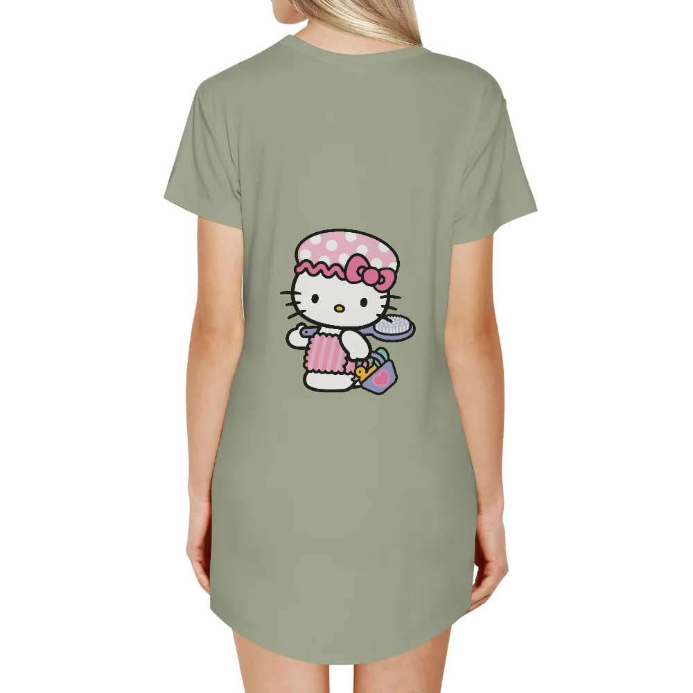 Custom Tee Shirts: Baking with Hello Kitty - Nostalgia and Joy|may my soul shout love shirt