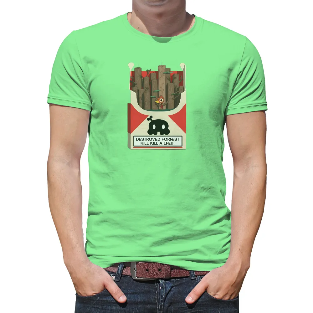 Customized Tee Shirts | Deforestation Awareness: Protect Our Forests| deforestation message