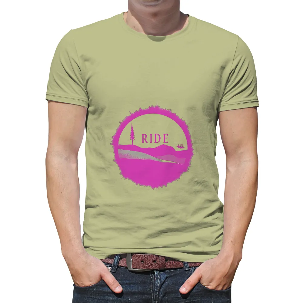 Ride T-Shirt Printing | Adventure & Nature-Inspired Design|Lone tree