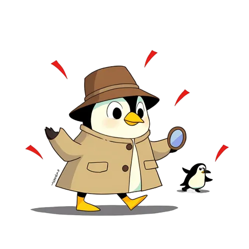 TShirt Design: Percy the Detective Penguin - Funny & Quotes