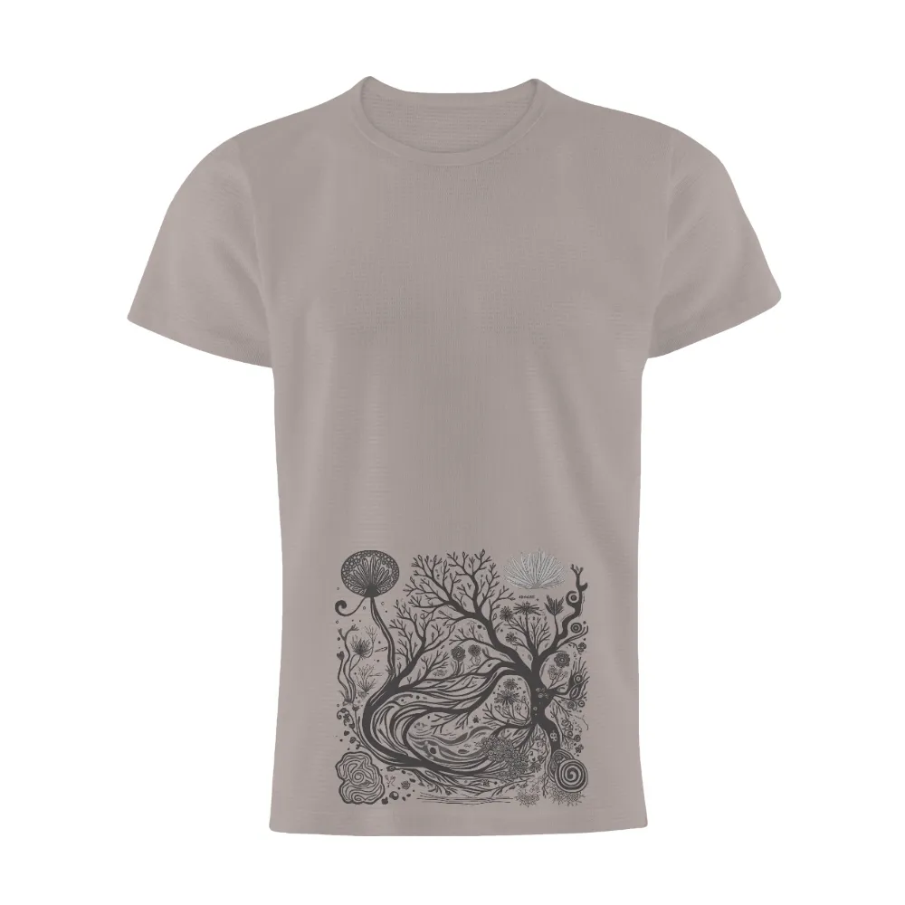 Tee Shirts Printed: Tree of Life - Artistic Designs| intertwining roots