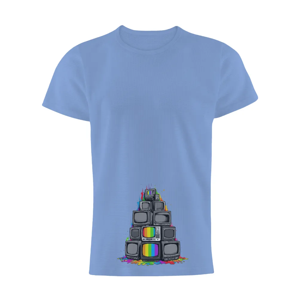 Vintage Television Rainbow Pop Culture Art|baki vintage tee