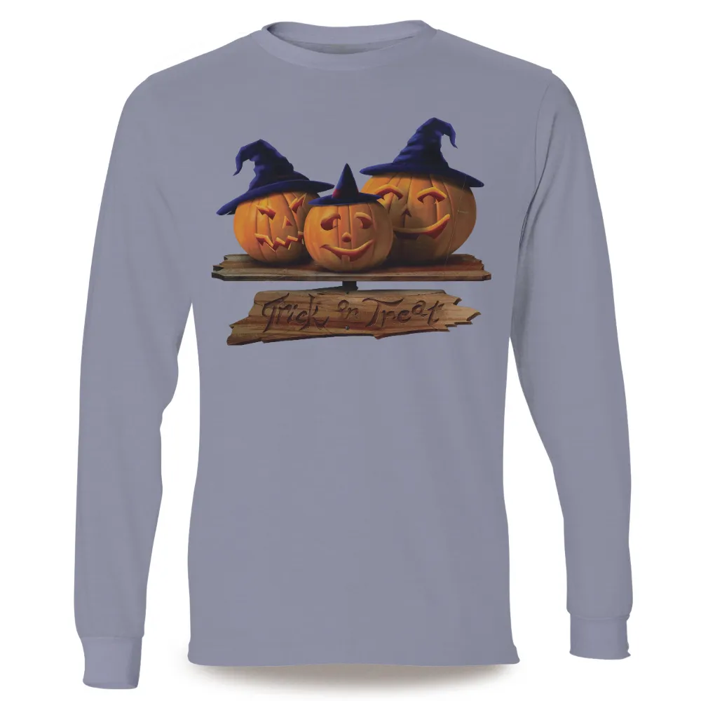 Trick or Treat Pumpkins Tee Shirt Printing - Halloween Fun|ghostface button up shirt spirit halloween