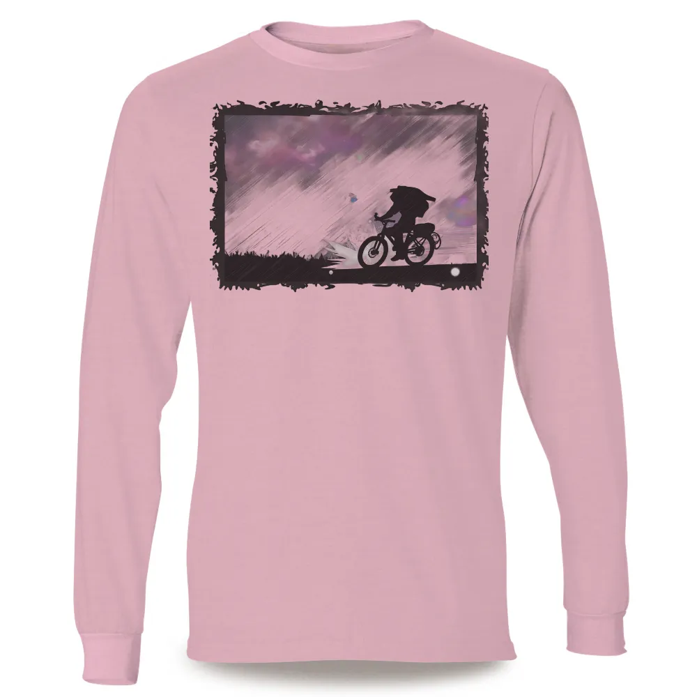 TShirt Printing: Resilient Cyclist in the Storm|rebellious hope t shirt black