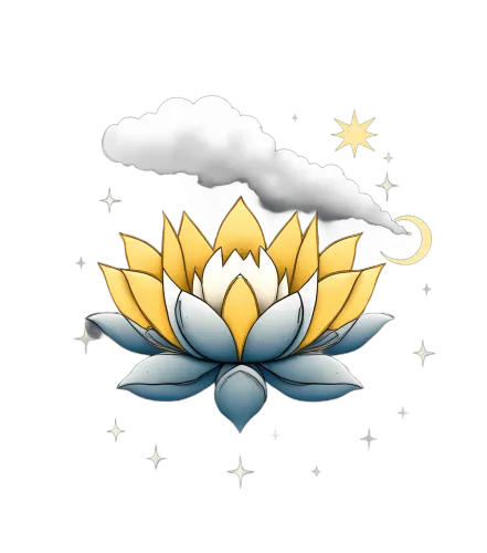 Tee Shirt Printing: Magical Lotus Under the Starry Night Sky