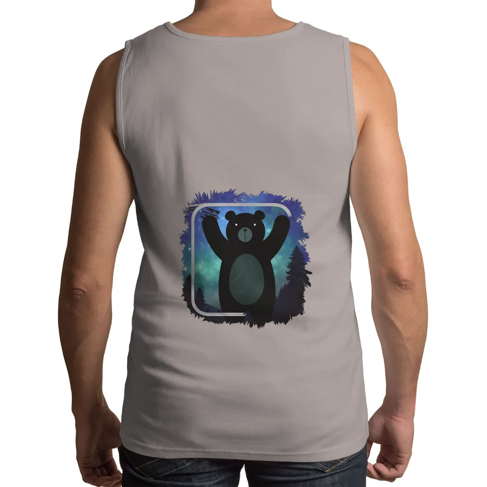 T-Shirts Design: Embrace Nature with the Starry Night Bear|betty boop pooh bear shirt