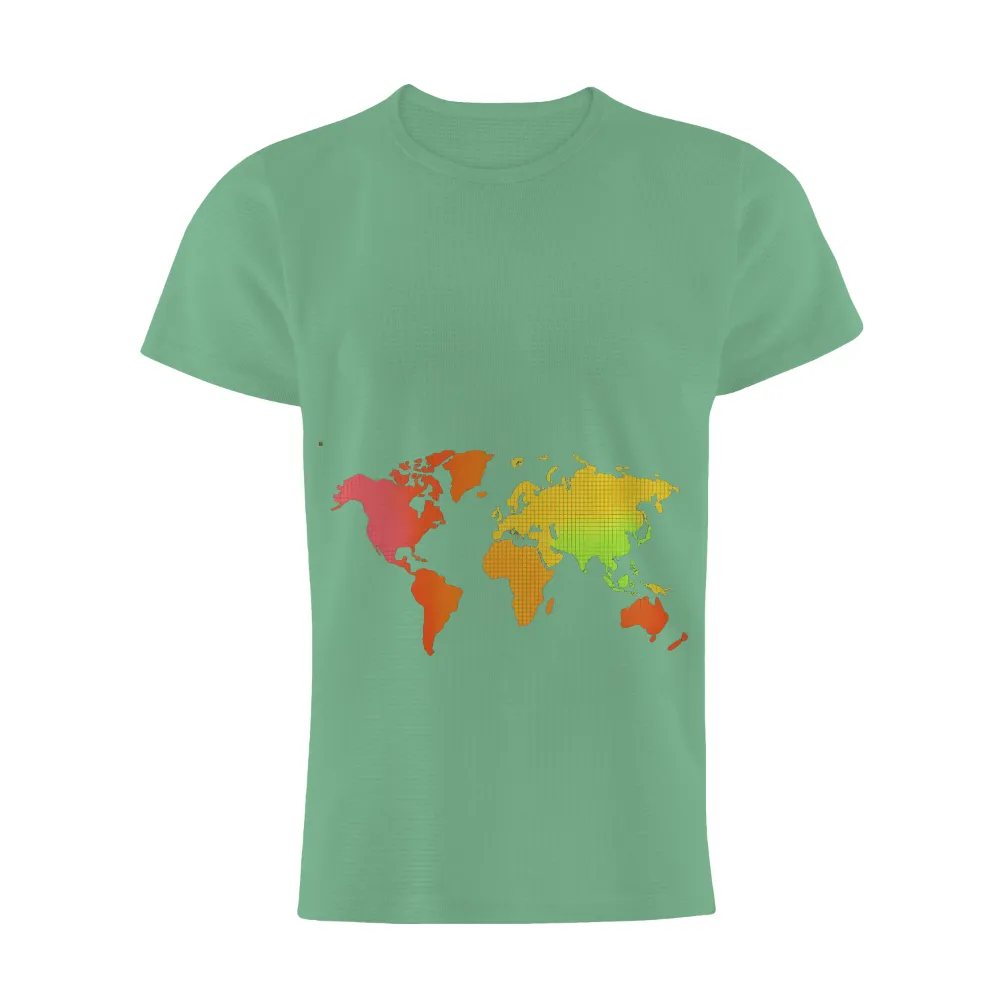 Custom Tee Shirts: Global Unity in Gradient Colors|beer diversity shirt