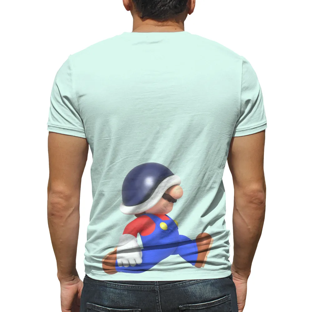 Custom Tee Shirts: Mario Cyberpunk Adventure|retro valentine shirt