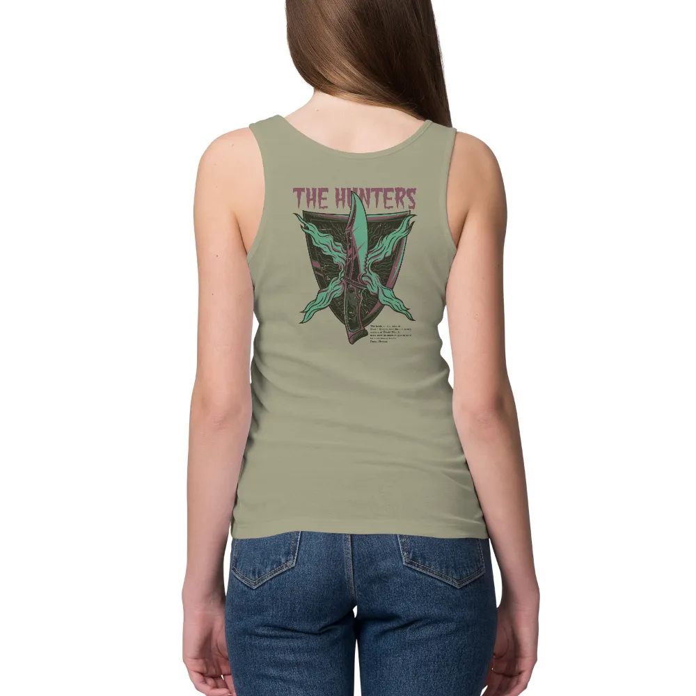 T-Shirts Custom: The Hunters Emblem - Stealth, Precision, Nature|reign forest fronds camp shirt