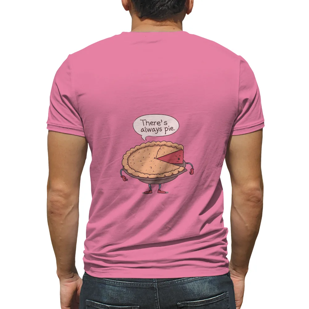 T-Shirt Printing: There's Always Pie - Comfort and Reassurance|cartoon character long sleeve shirts