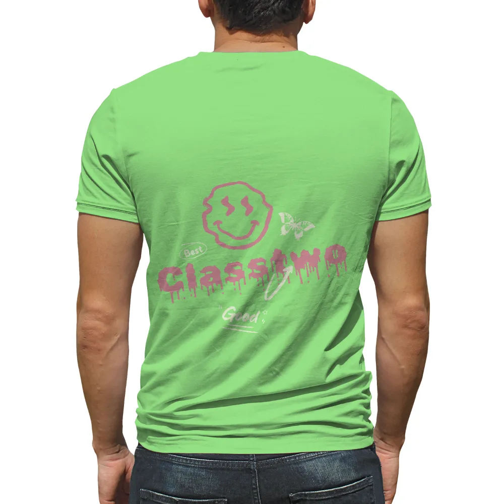 T-Shirts Design: Glasswo - A Symbol of Positivity and Unity|custom butterfly shirt