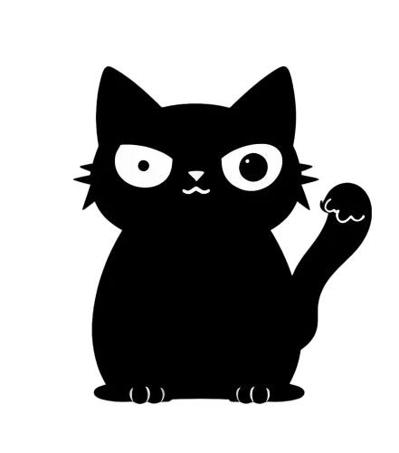 Custom Tee Shirts: Quirky Black Cat Design