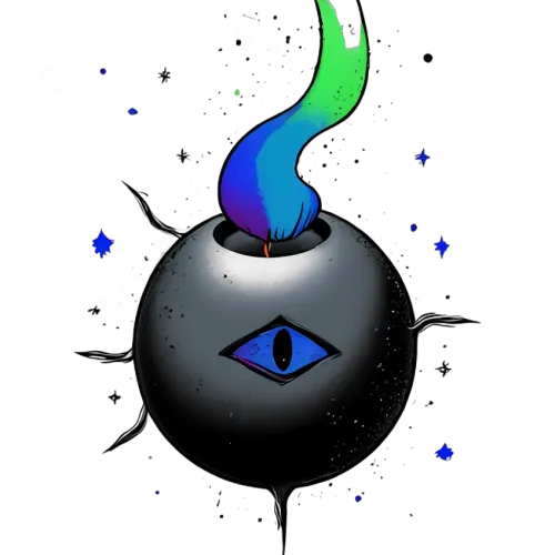 Custom T-Shirt Printing: Eye of Eternity - Mystery Orb with Rainbow Smoke