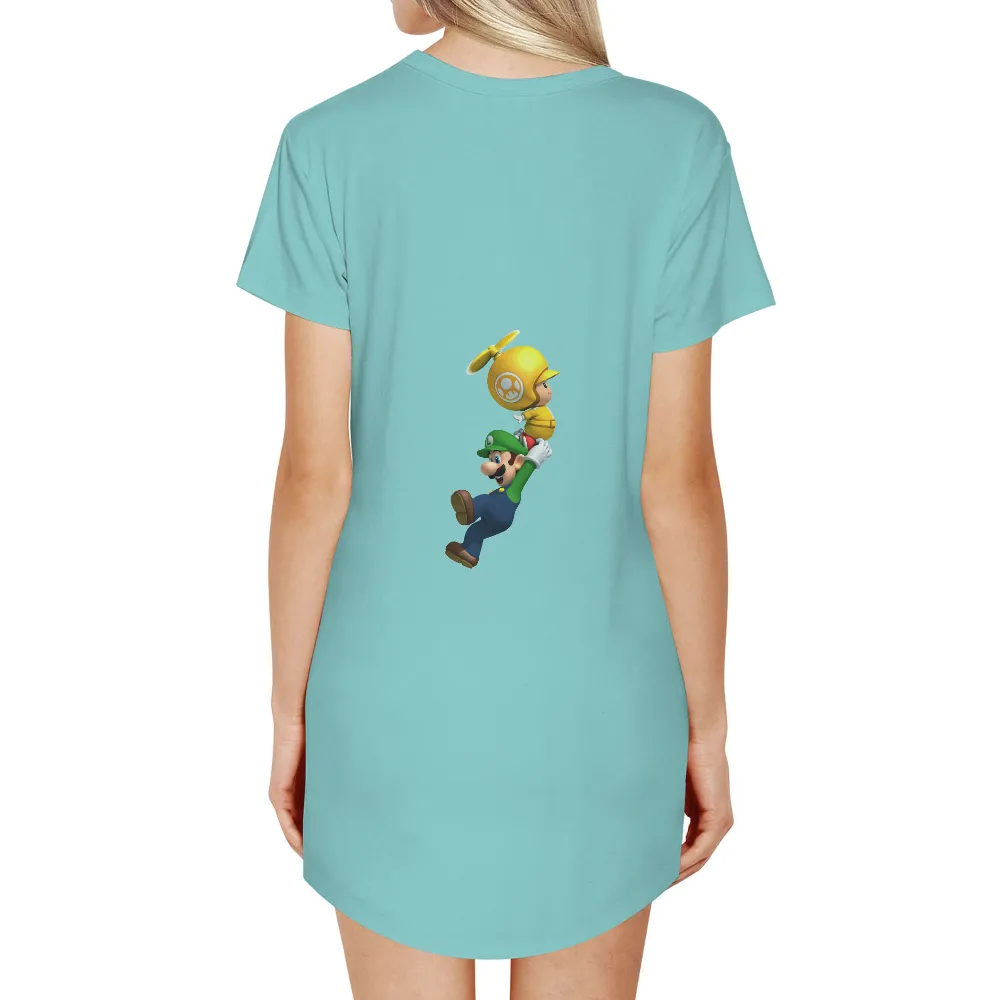 T-Shirts Design: Luigi & Toad - Friendship and Adventure|support your local campground shirt