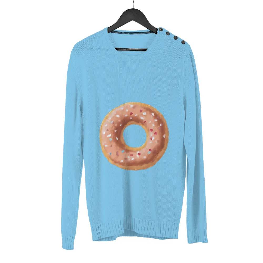 TShirt Design: Sweet Donut Delight | Whimsical & Joyful| Symbol of joy and indulgence