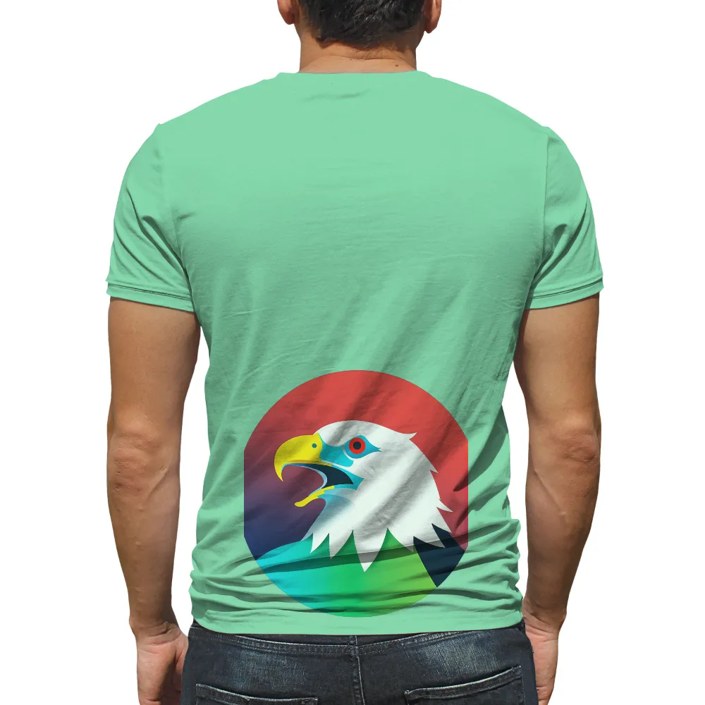 Vibrant Graphic Designs Featuring an Eagle: Embodying Strength and Freedom|eagle 4th of july shirt