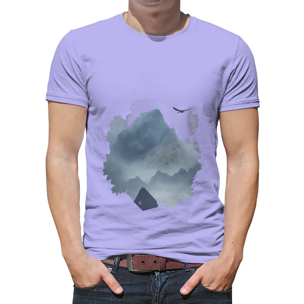 T-Shirts Custom: Soar Above the Clouds with Nature's Majesty|fog essential long sleeve tee