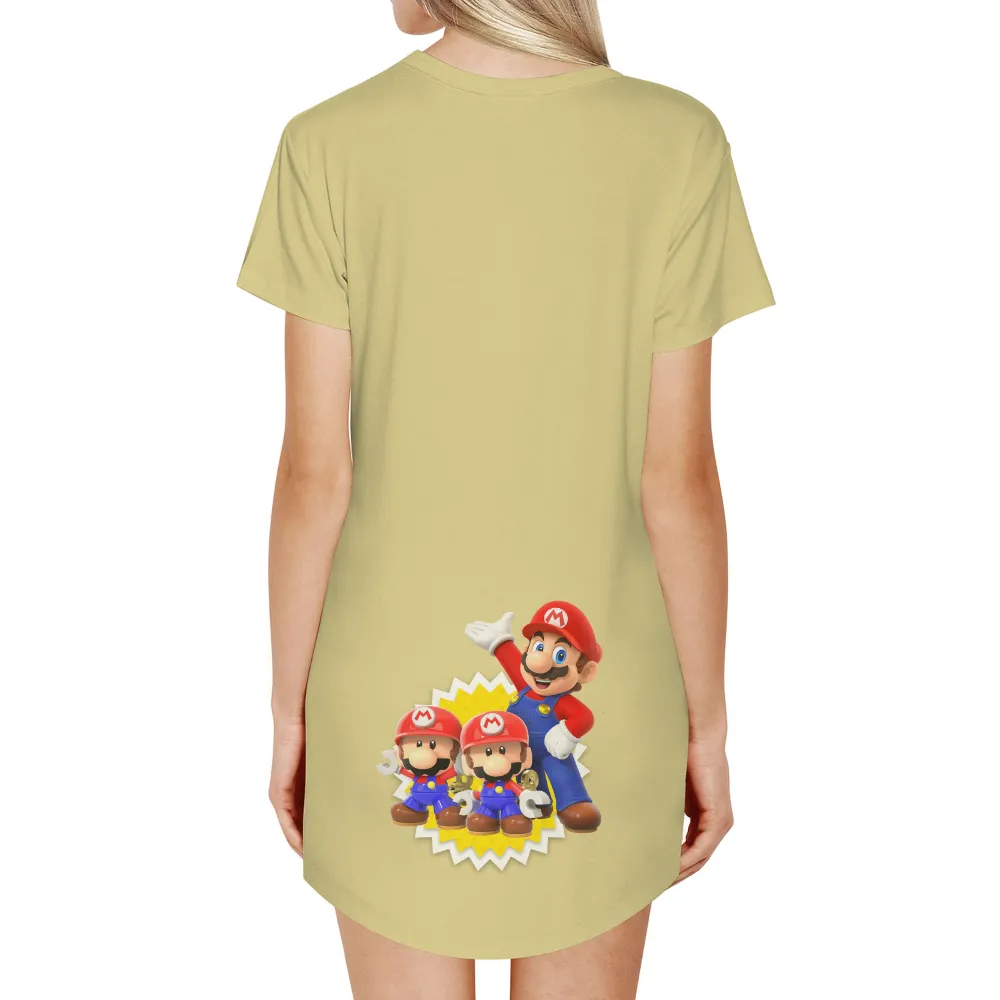 TShirt Design: Mario and Mini Marios Adventure|cena mario shirt