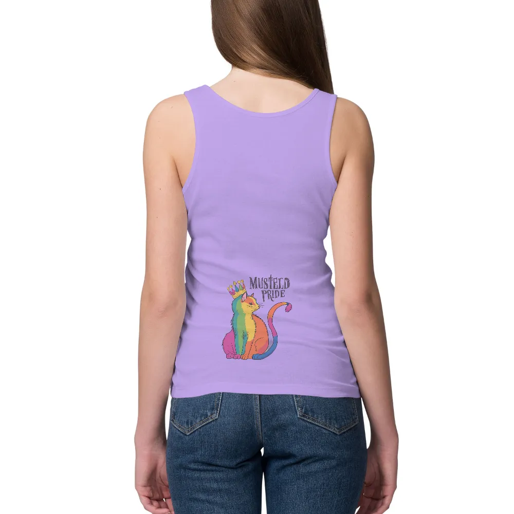 Graphic Tees: Musteld Pride Rainbow Cat - Artistic Designs|devin townsend space cat shirt