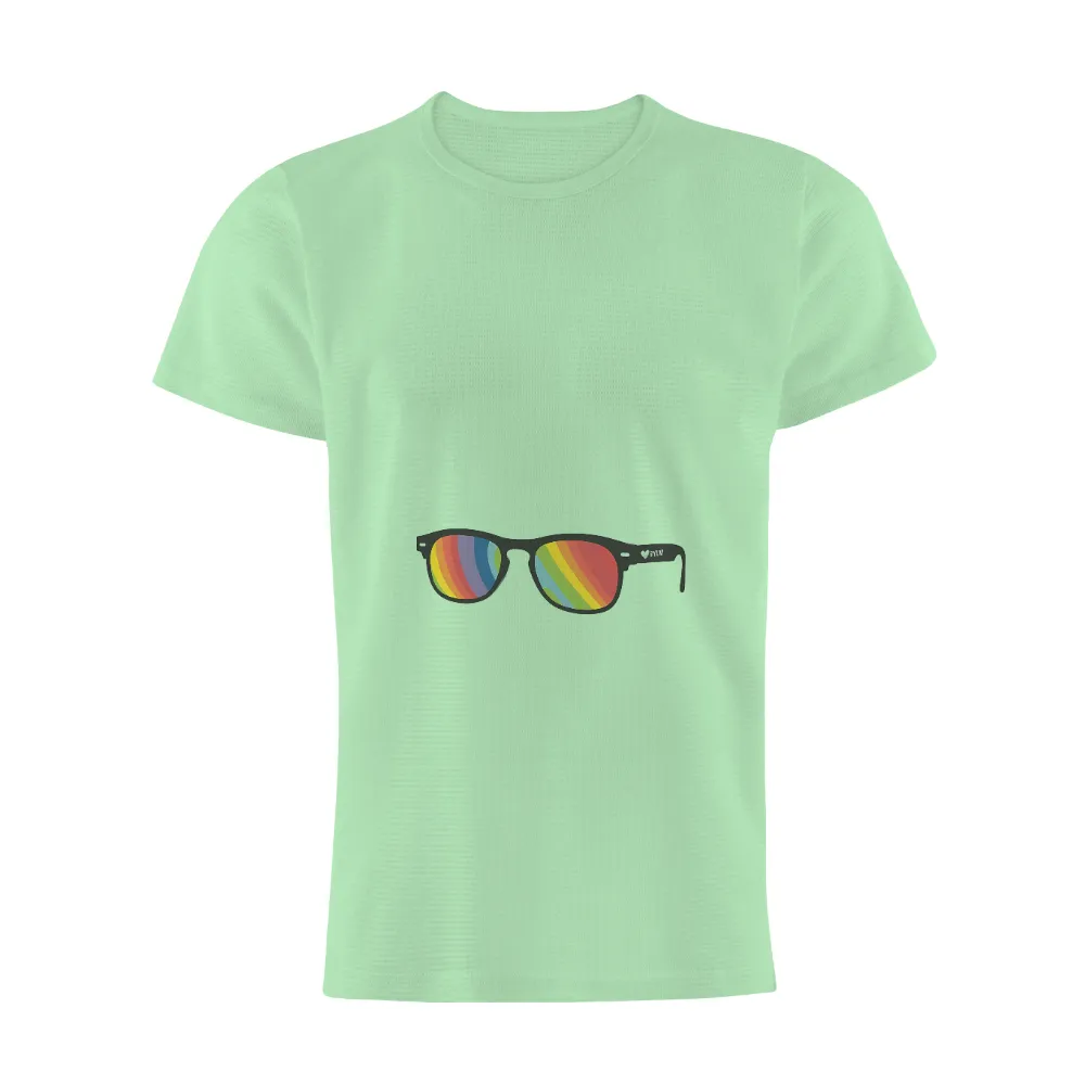 T-Shirts Custom: Rainbow Sunglasses - A Symbol of Unity and Love|limited edition shirt fashion nova