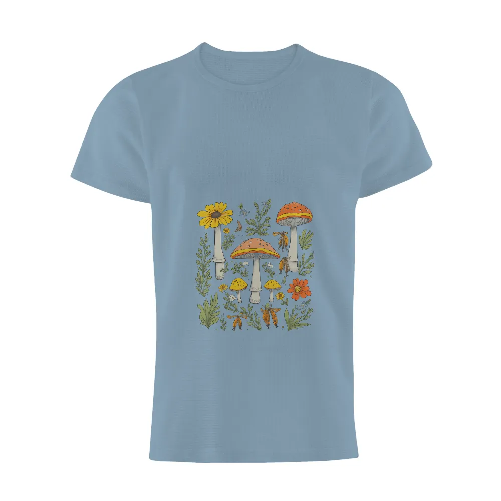 Mushroom Garden: A Whimsical T-Shirts Pattern|garden song t shirt