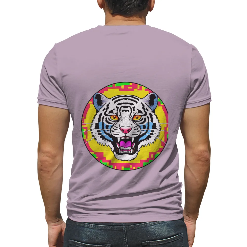 Customized Neon Tiger Cyberpunk Fashion - Bold Pop Culture Statement|neon roblox t shirt