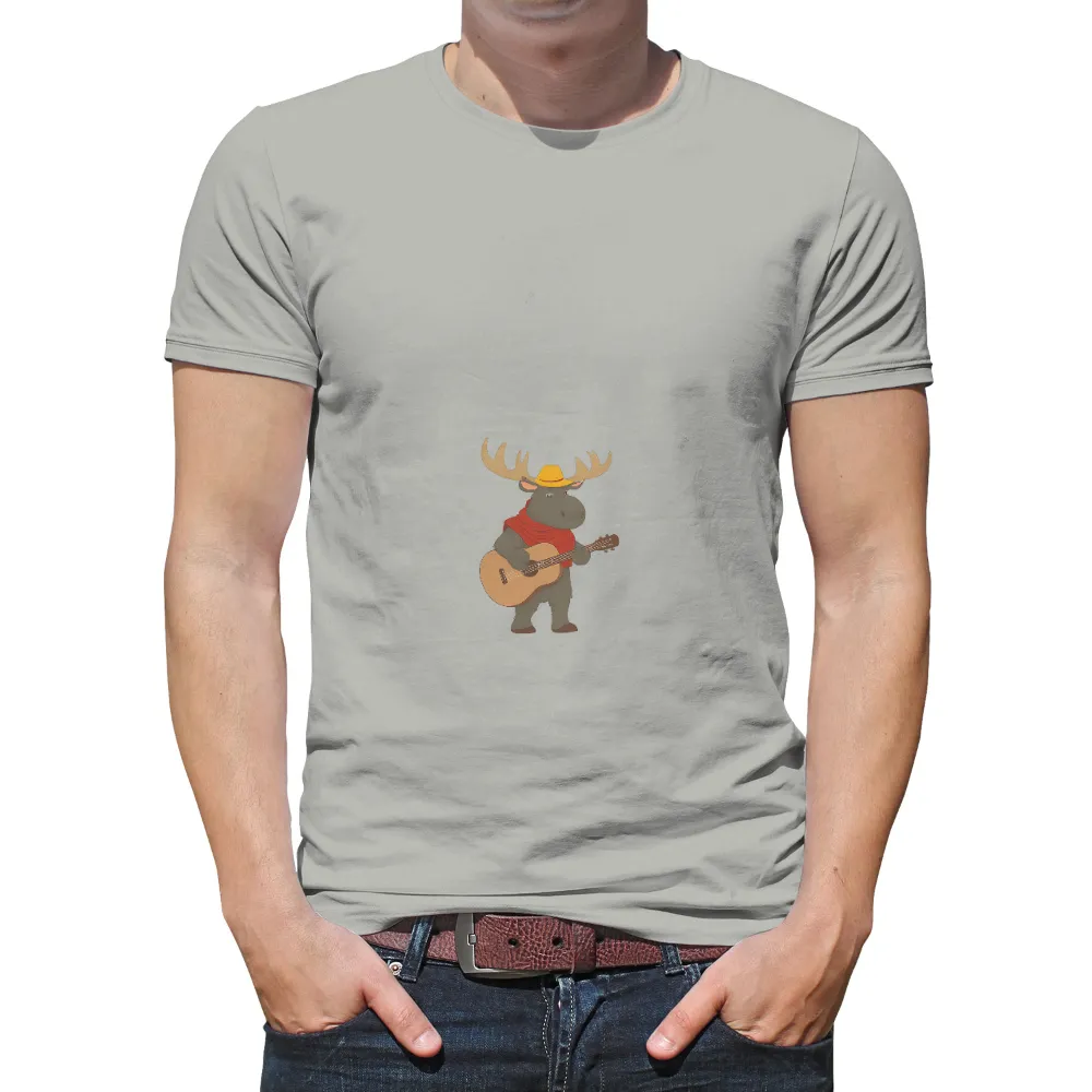 T-Shirts Pattern: Melody the Moose Plays Guitar|moose drool beer t shirt