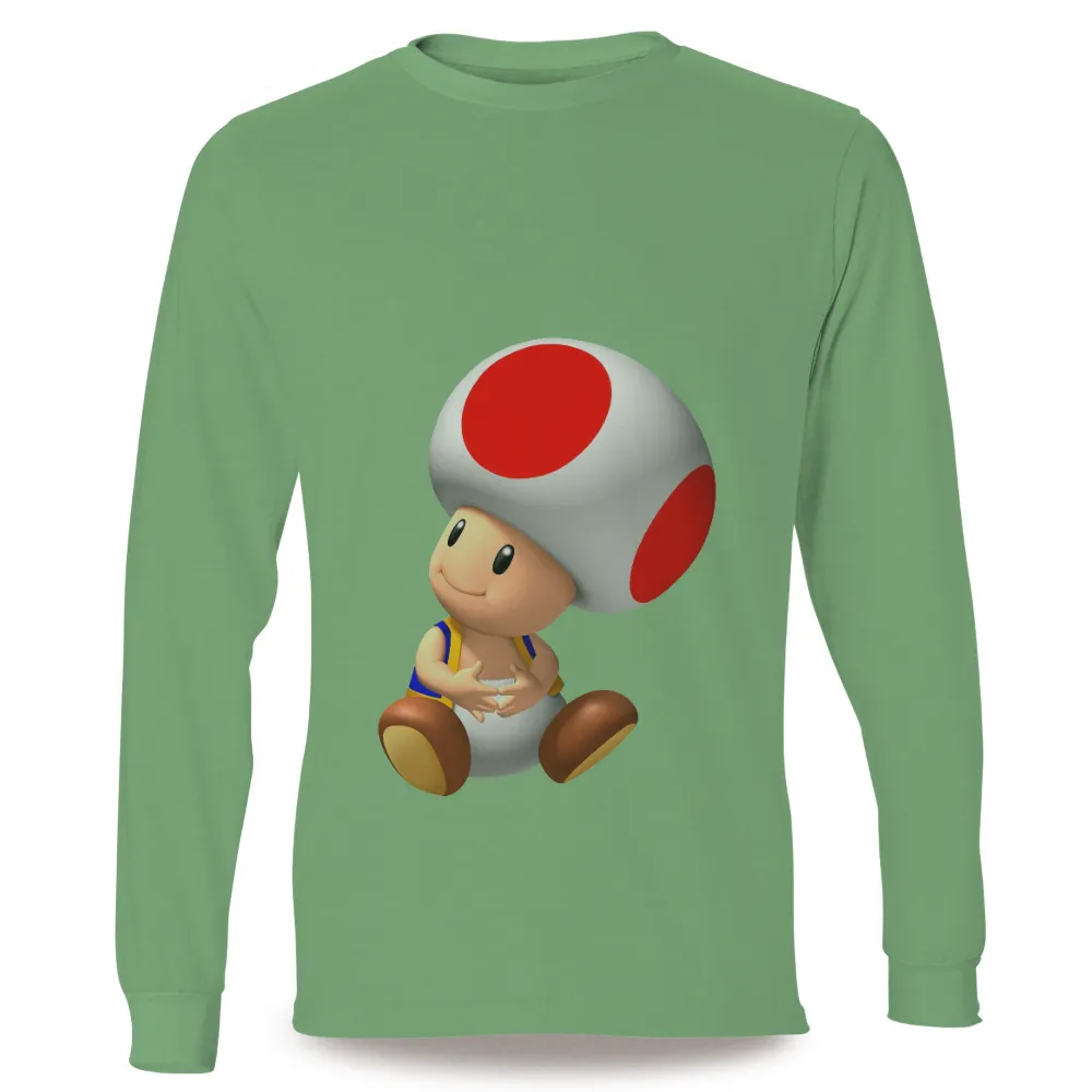 Toad TShirt Design: A Touch of Nostalgia and Joy|retro summer linen shirt